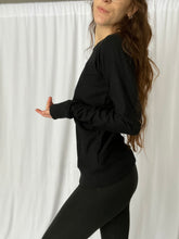 Load image into Gallery viewer, Lounger Black Long Sleeve
